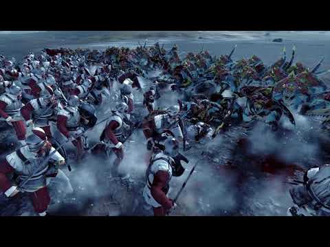 Saurus Warriors VS Swordsmen | Total War: Warhammer 2