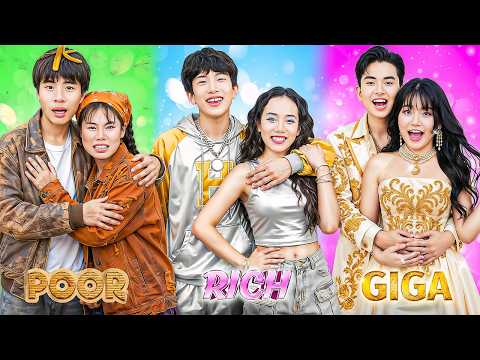 Poor Vs Rich Vs Giga Rich Couple At School! Who Is The Best Couple In School?