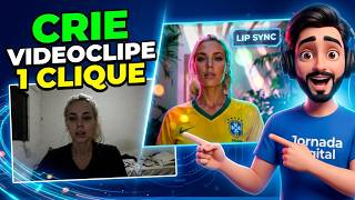 🚨Nova IA Faz VIDEOCLIPE PRONTO em 1 Clique — com LIP SYNC e AUTOMÁTICO (Freebeat)