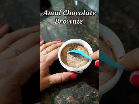 Amul Chocolate Brownie Icecream #shorts #amul #amulicecreamparlor #aadhyafoods #icecream