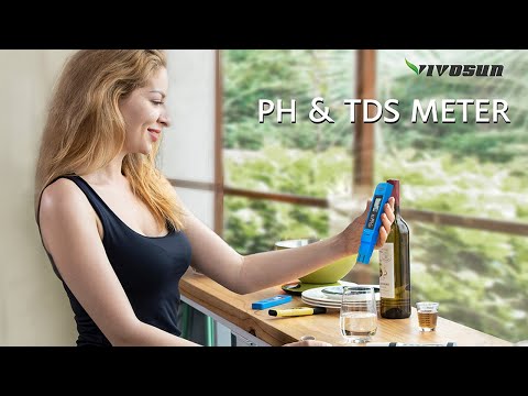 VIVOSUN pH and TDS Meter Combo 0 05ph High Accuracy Pen Type pH Meter  2 Readout Accuracy Tech