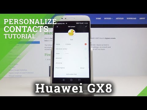 How to Add Photo to Contact in Huawei GX8 – Personalize Contacts