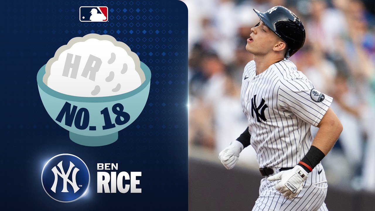 Ben Rice serves up his 18th home run of the season for the Yankees! 🍚 | MLB Highlights