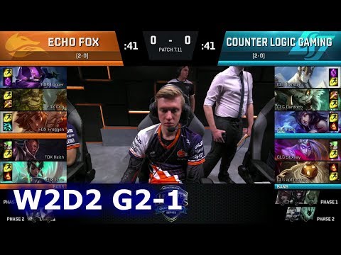 Echo Fox vs CLG | Game 1 S7 NA LCS Summer 2017 Week 2 Day 2 | FOX vs CLG G1 W2D2