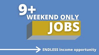 9 Weekend Only Jobs to Earn You Steady Cash ($15-$35+/hr)