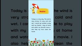 Topic: Weather. #english #englishforbeginners #studyenglish #learnenglish