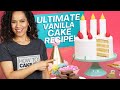 The ONLY Vanilla cake recipe you’ll ever need! Delicious, moist |Yo’s most popular cake recipe ever!