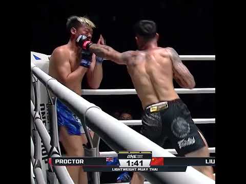 BATTERED him 💥 Kiwi phenom Titus Proctor KOs Liu Quan in his ONE Friday Fights debut!