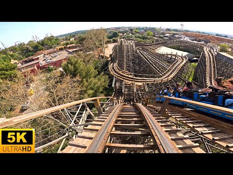 Stampida POV 5K DUELING Wooden Coaster PortAventura, Spain