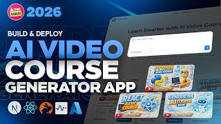Build a Full Stack AI Video Educational Course Generator App using NextJs 16 & Typescript (SaaS App)