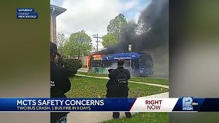 Third MCTS bus damaged in just over a week