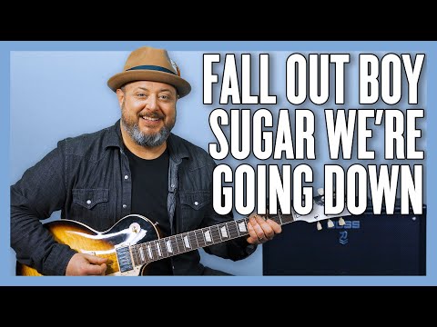 Fall Out Boy Sugar We're Going Down Guitar Lesson + Tutorial