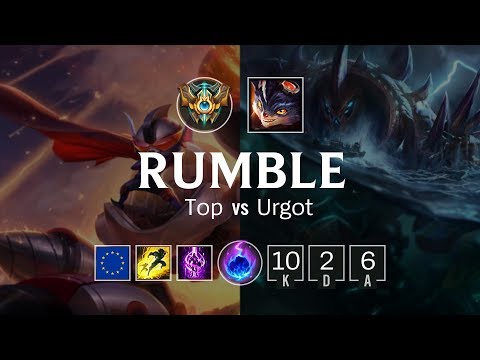 Rumble Top vs Urgot - EUW Challenger Patch 8.23