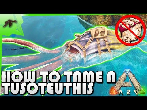 How To Solo Tame A Tusoteuthis(EASY!)- Ark Survival Evolved Xbox One- Kamz25