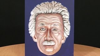 Painted Einstein Hollow Face Illusion
