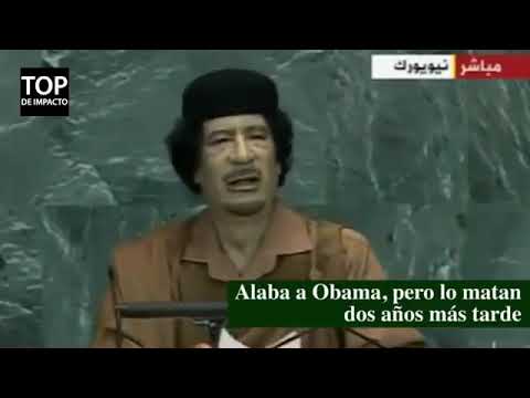 Discurso ante la ONU que le costo la vida a Muamar el Gadafi