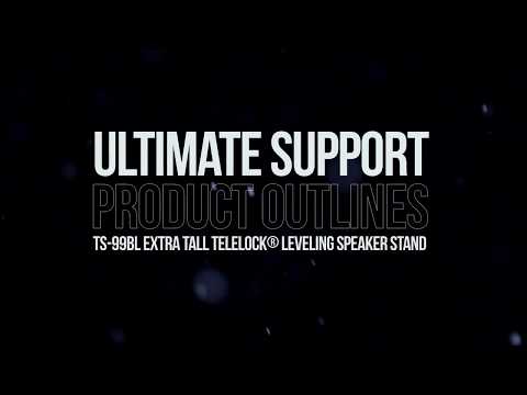 Ultimate Support Product Outlines - TS-99BL Extra Tall TeleLock® Speaker Stand w/ Leveling Leg
