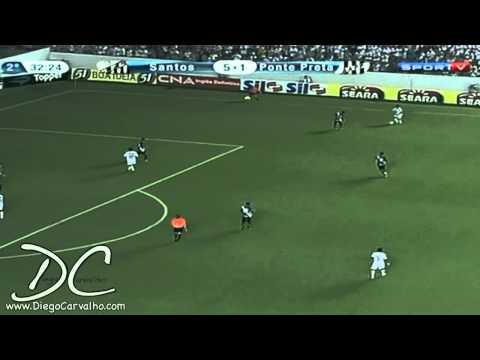 NEYMAR gol 2 (Santos 6x1 Ponte Preta) CAMPEONATO PAULISTA 2012 [11 - 026]