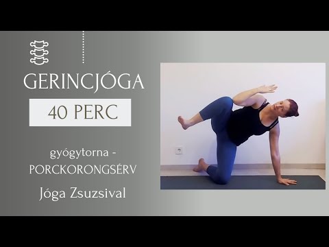 41 perc GERINCJÓGA -  PORCKORONGSÉRVVEL küzdőknek is - Jóga Zsuzsival