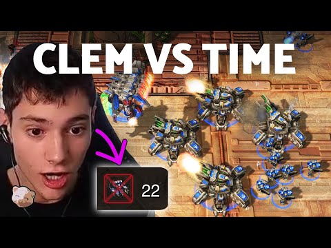 StarCraft 2 - Clem FIGHTS BACK after losing 22 SCVs vs Time! (1-game TvT)