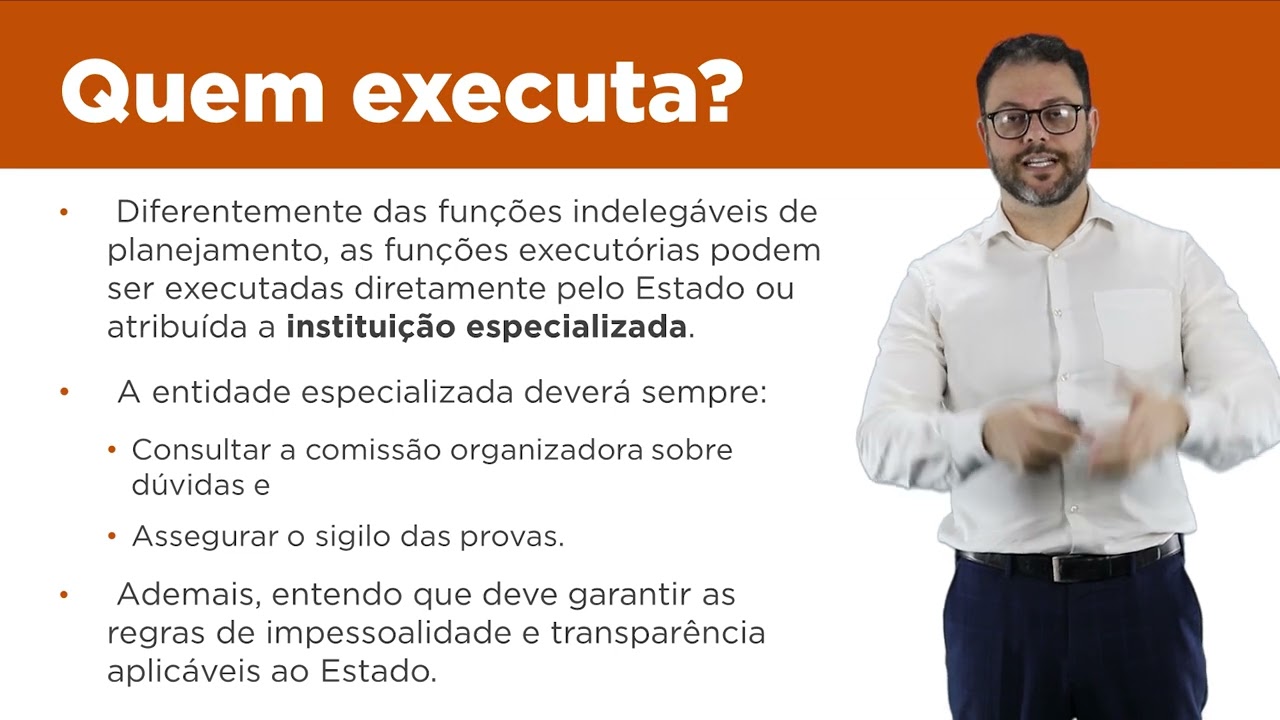 Aula 24 - A Lei Geral de Concursos (Lei 14.965/2024): a fase executória e o edital de concurso