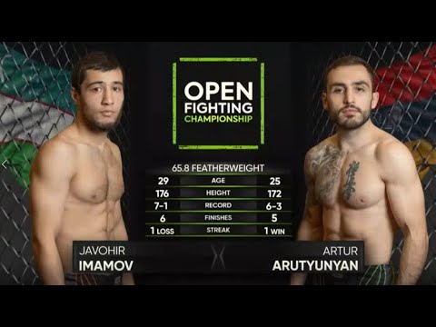 АПСЕТИЩЕ ИЗ АРМЕНИИ | Жавохин Имавов VS Артур Арутюнян | OPEN FC 26