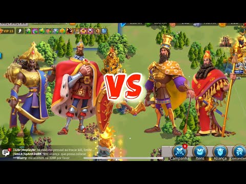 Nevsky/Chandragupta vs Ciro/Nebu - no equip - Rise of Kingdoms RoK
