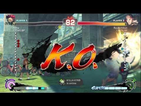 Ryukichikun [Ryu] vs Fujino [Akuma] 3 of 3 SSF4 Japanese Online Ranked Matches - TRUE-HD