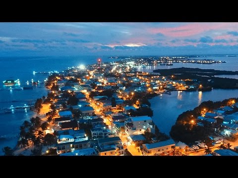 SAN PEDRO, Belize (aerial)(short) - Dece