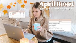 APRIL MONTHLY RESET 🍁Autumn is here! New goals & new adventures planned ✈️