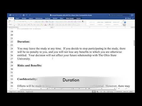 Research Consent Form Video