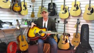 Video thumbnail for Brunswick BD200 (Natural & Sunburst) Guitar by Irish Musical Instruments - McNeela Instruments