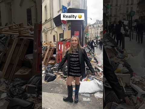 IG VS Reality PARIS!? 😱 🤯 🇫🇷 #instagramvsreality #travel #paris #france #eiffeltower #meme