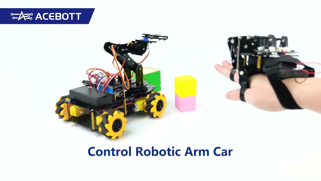 สื่อการเรียนรู้ ถุงมือบังคับหุ่นยนต์ Control Robots with Your Hand