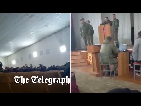 ‘You are military men now’: Russian officer yells at conscripts after Putin announced mobilisation