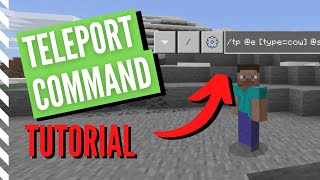Minecraft TELEPORT COMMAND Tutorial (TP Command)