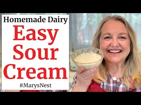 How to Make Sour Cream with 2 Ingredients - Easy Homemade Sour Cream