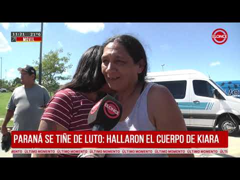 Paraná se tiñe de luto: hallaron el cuerpo de Kiara, la niña que era intensamente buscada-21/02/2026
