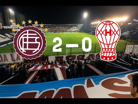 "Hinchada de Lanús: Compilado Lanús 2 - 0 Huracan en Quilmes." Barra: La Barra 14 &bull; Club: Lanús