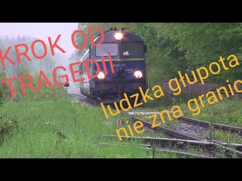 Kompilacja Przejazdy kolejowe o włos od tragedii 