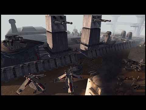 Brutal Clone Army MEGA FORTRESS! - Men of War: Star Wars Mod Battle Simulator