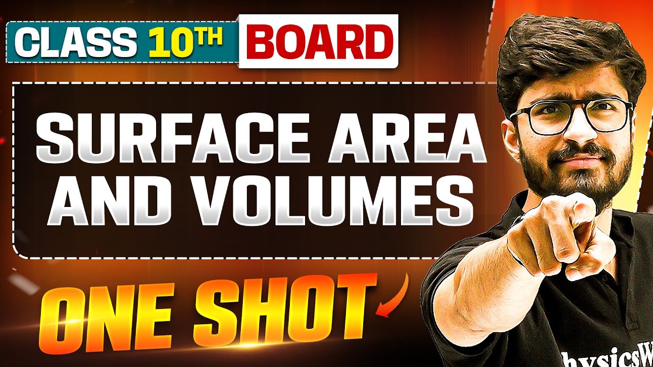 SURFACE AREA AND VOLUMES in 1 Shot: FULL CHAPTER (Theory + PYQs) | Class 10 Board | WARRIOR 2025
