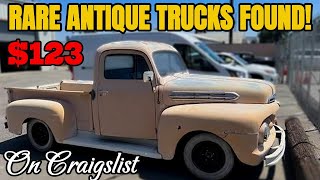 From Barn Finds to Beauties: Rare Antique Trucks on Craigslist