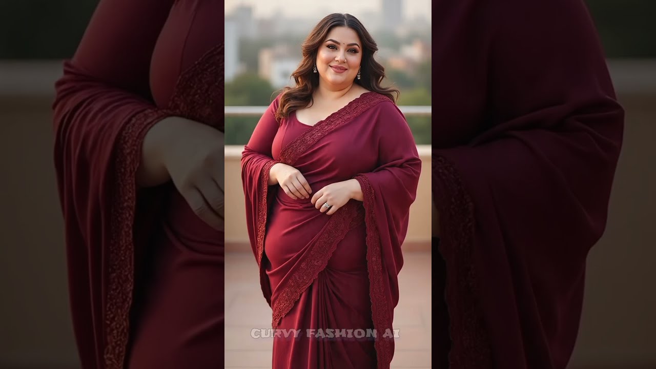 Elegant Saree Lookbook 2025 | Modern Plus-Size Fashion Inspiration
