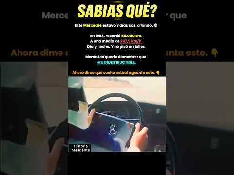 Este Mercedes hizo 50.000 km a 248 km/h… 💀 | Récord de 1983