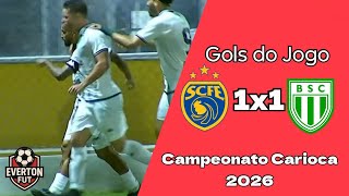 Gols: Sampaio Corrêa RJ 1x1 Boavista - Campeonato Carioca 2026