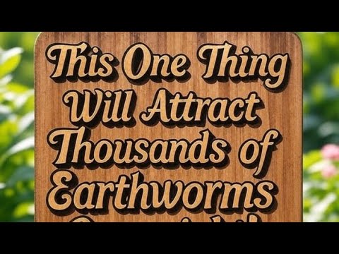 This One Thing Will Attract Thousands of Earthworms Overnight!
