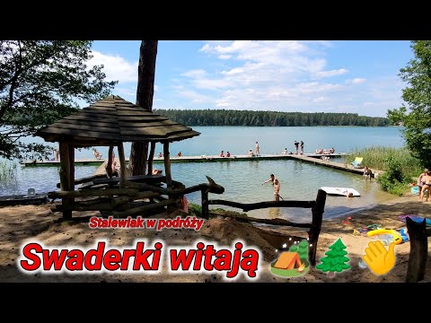 Pole biwakowe Swaderki. Mazury, opinia, ciepła woda, prąd, bardzo duże pole namiotowe, kampery.