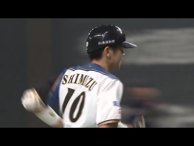 【5回裏】本拠地で飛び出した!! ファイターズ・清水 完璧に捉えたプロ初ホームラン!! 2017/10/3 F-Bs