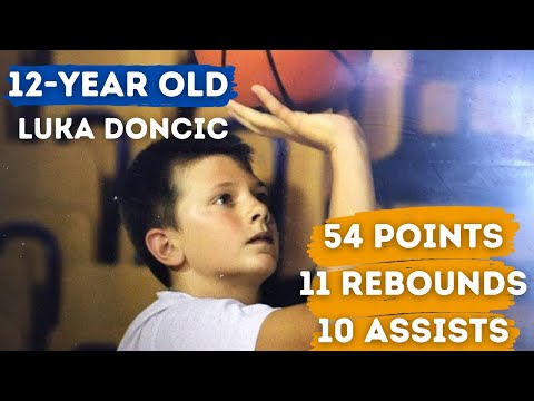 😳 12-year old Luka Doncic with insane triple double!